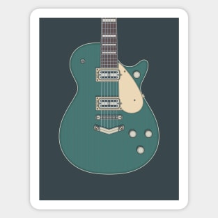 Cadillac Green Jet Guitar Sticker